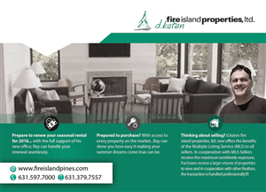 Diseño de Postal por alessandroevge para d.katen fire island properties, ltd. | Diseño: #6472481