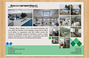 Postcard Design by Aether Designs for d.katen fire island properties, ltd. | Design: #6584384