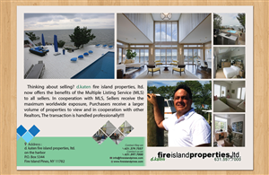 Postcard Design by Aether Designs for d.katen fire island properties, ltd. | Design: #6584423