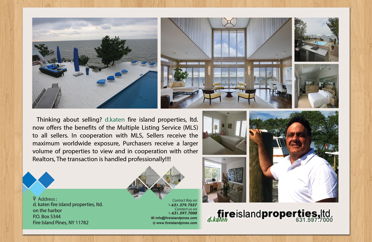 Diseño de Postal por Aether Designs para d.katen fire island properties, ltd. | Diseño #6584432