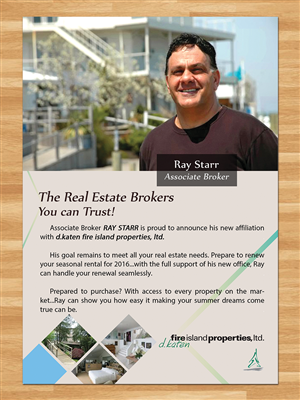 Postcard Design by Aether Designs for d.katen fire island properties, ltd. | Design: #6584453