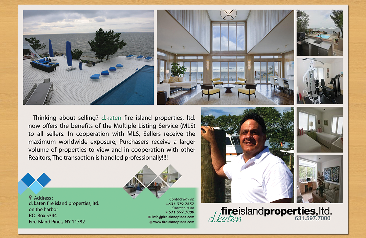 Diseño de Postal por Aether Designs para d.katen fire island properties, ltd. | Diseño #6596211