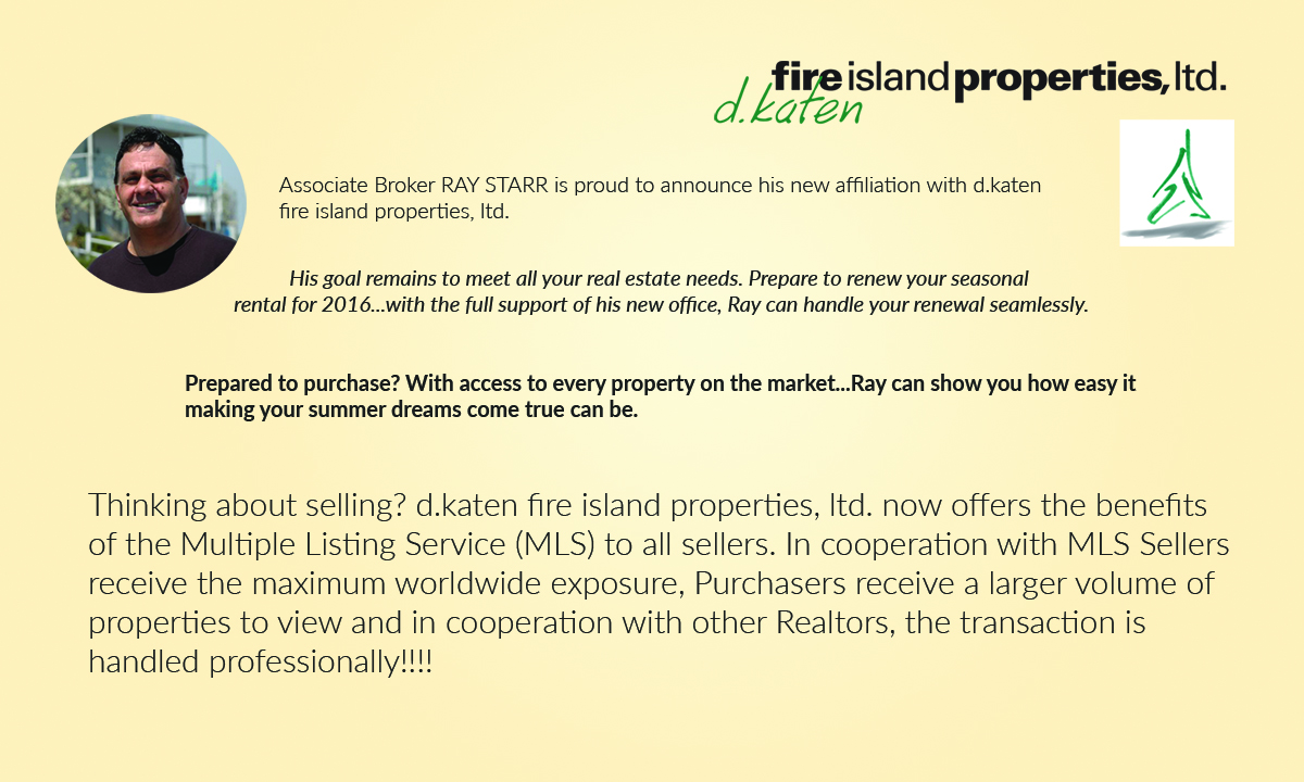 Postcard Design by Sam for d.katen fire island properties, ltd. | Design #6471759