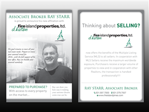 Postcard Design by Mon01 for d.katen fire island properties, ltd. | Design: #6480327