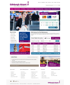 Web Design by James for Edinburgh Airport | Design #1867618
