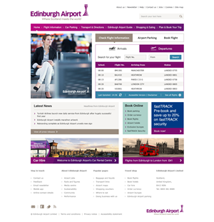 Web Design by James for Edinburgh Airport | Design: #1950457