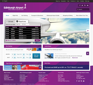 Web Design by Lara for Edinburgh Airport | Design: #1863044
