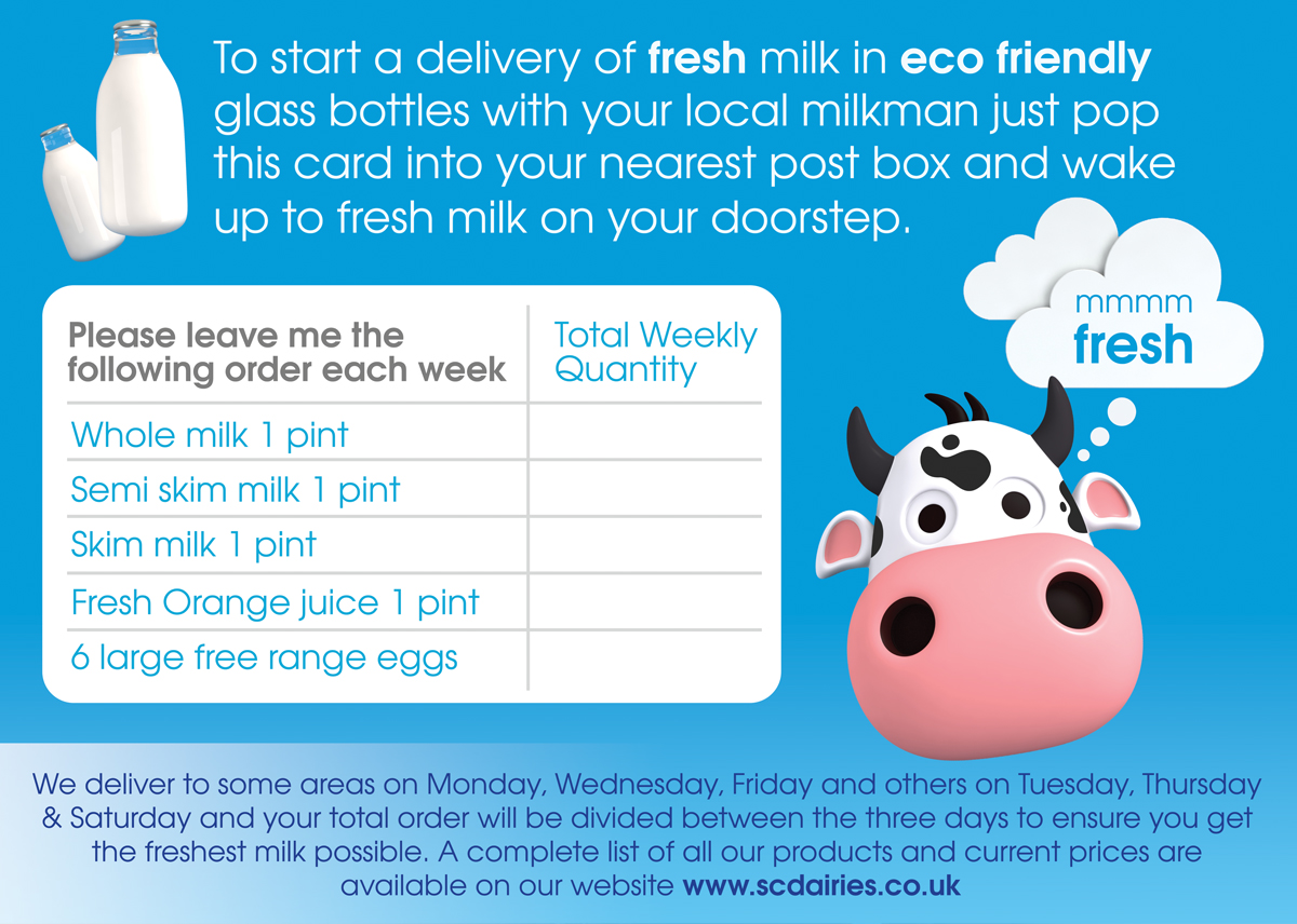 Grusskarten-Design von tapstudio für Sutton Coldfield Dairies | Design: #1705638