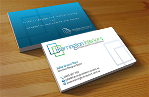 Design de Carte de Visite par Hardcore Design pour Harrington Interiors | Design : #6547759