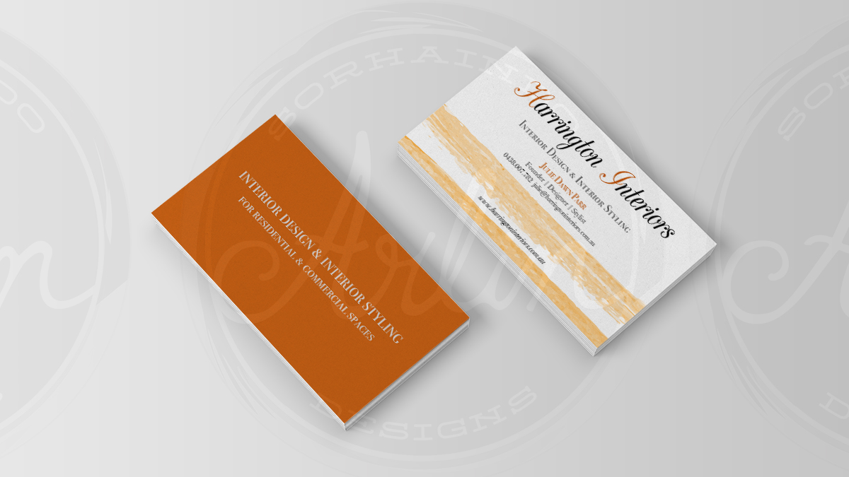 Diseño de Tarjeta de Presentación por Arlin para Harrington Interiors | Diseño #6593243