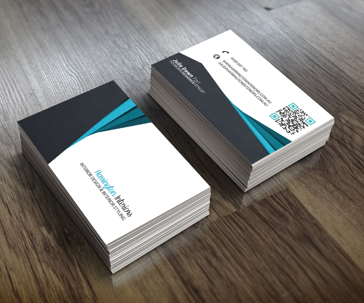 Business Card Design by Le-Roi for Harrington Interiors | Design #6522568