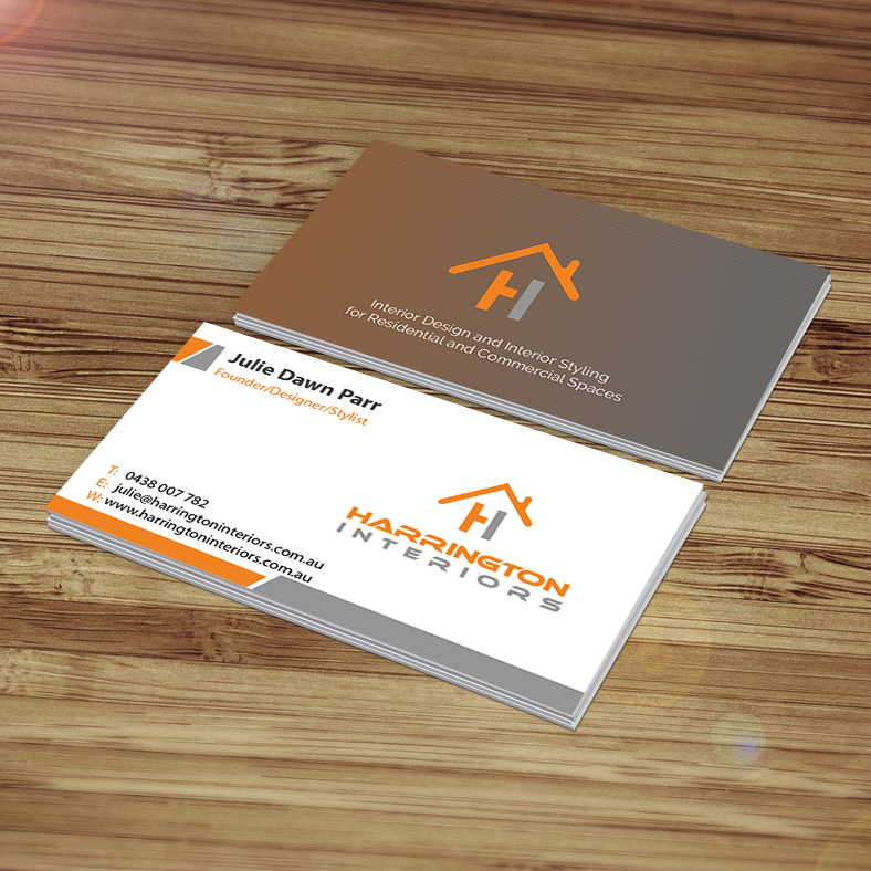 Visitenkarten-Design von Creations Box 2015 für Harrington Interiors | Design #6553859