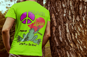 T-shirt Design by debraannainsworth for Peace Frogs | Design: #6508020
