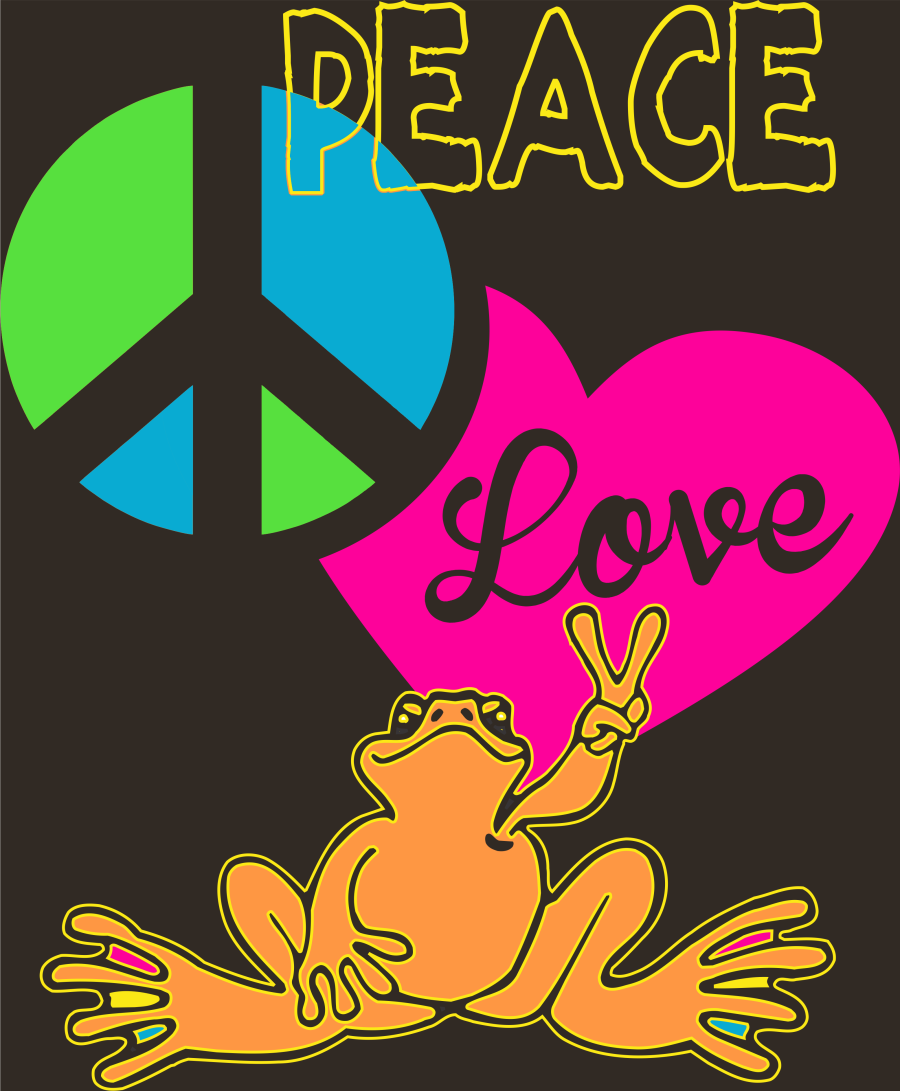 T-shirt Design by debraannainsworth for Peace Frogs | Design #6556411