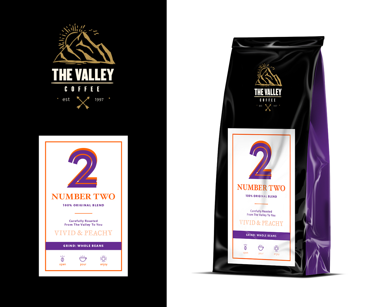 Label Design by ReadyRed for Valleys Coffee | Design #6578205