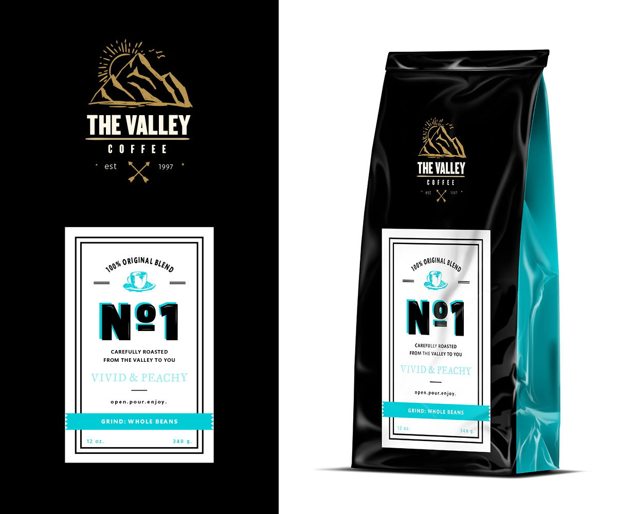 Label Design by ReadyRed for Valleys Coffee | Design #6587325