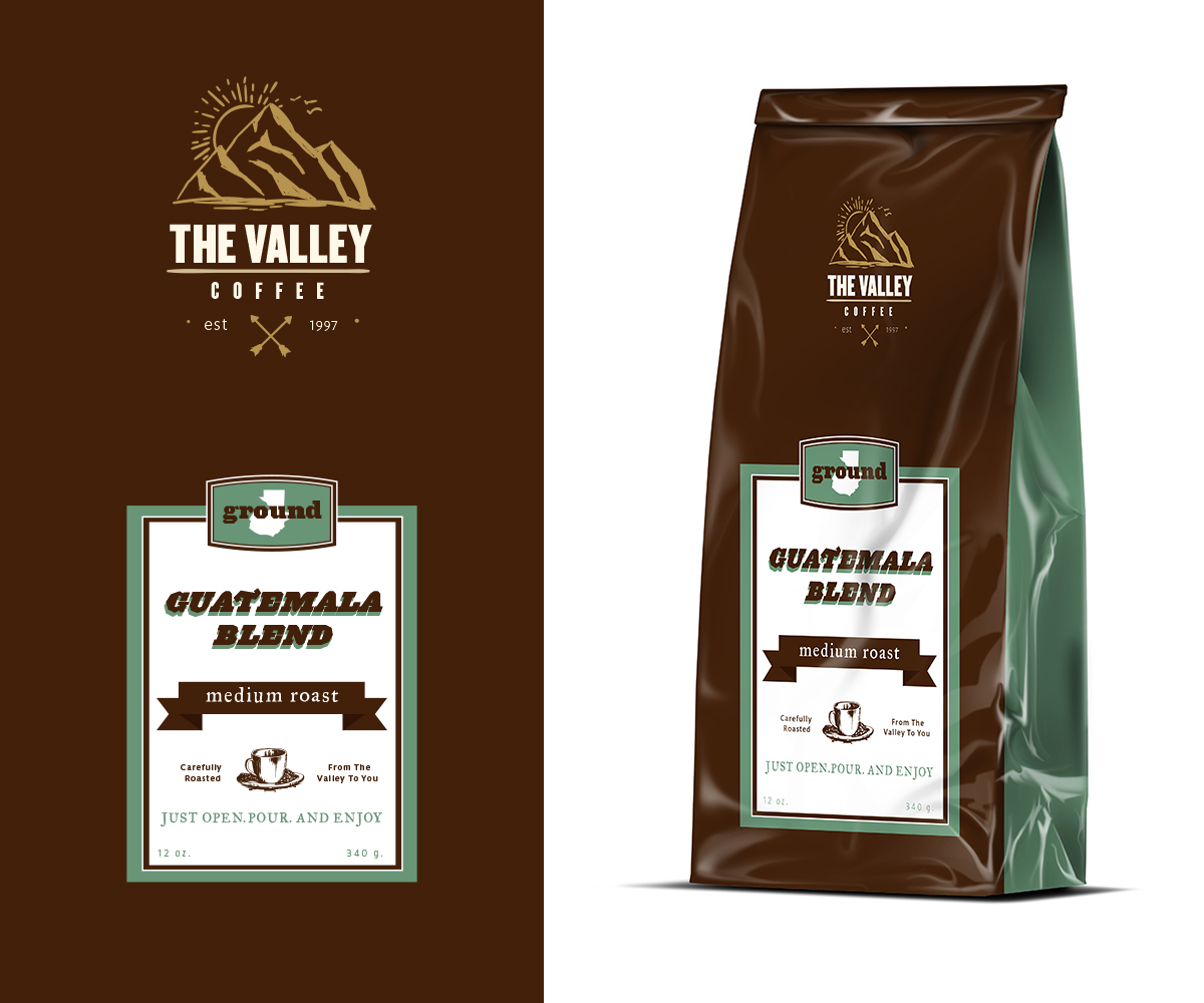 Label Design by ReadyRed for Valleys Coffee | Design #6604987