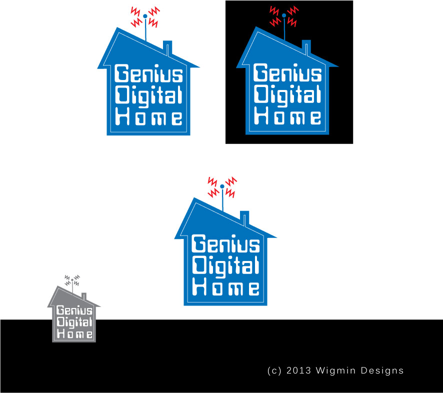 Logo Design by Wigmin for Genius Digital Home | Design #1738352
