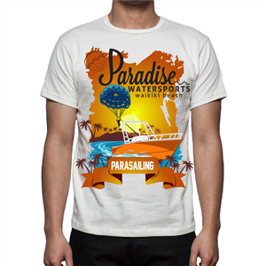 Hawaiian Parasailing Business Needs Design for T-Shirt