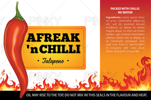 Label for Awesome Afrikan Chilli-packed Hot Sauce | Packaging Design by Pinky 
