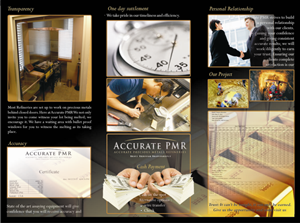 Design de Brochure par Iyus Yusuf pour Accurate Precious Metals Refineries Inc. | Design : #1710979
