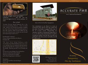 Broschüren-Design von Iyus Yusuf für Accurate Precious Metals Refineries Inc. | Design #1725983