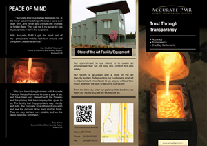 Brochure Design by Visualland for Accurate Precious Metals Refineries Inc. | Design: #1730552