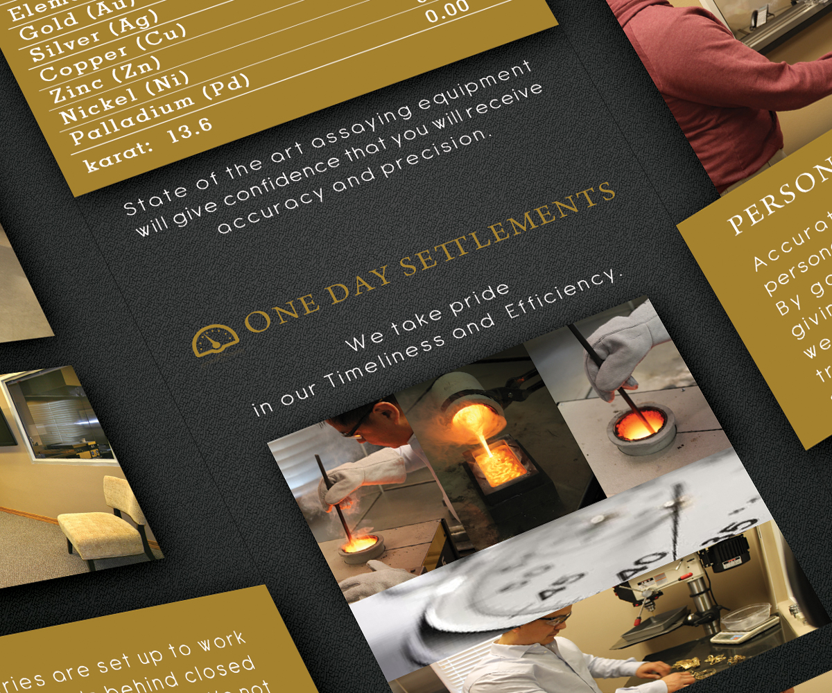 Brochure Design by neboica for Accurate Precious Metals Refineries Inc. | Design #1725391