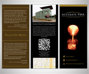 Brochure Design by neboica for Accurate Precious Metals Refineries Inc. | Design: #1727559