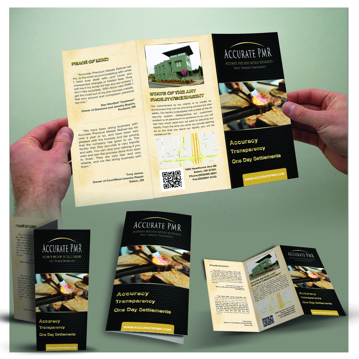 Diseño de Brochure por Mulugeta para Accurate Precious Metals Refineries Inc. | Diseño #1730630