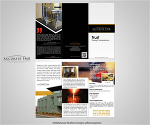 Design de Brochure par Mahmoud Shahin pour Accurate Precious Metals Refineries Inc. | Design : #1716527