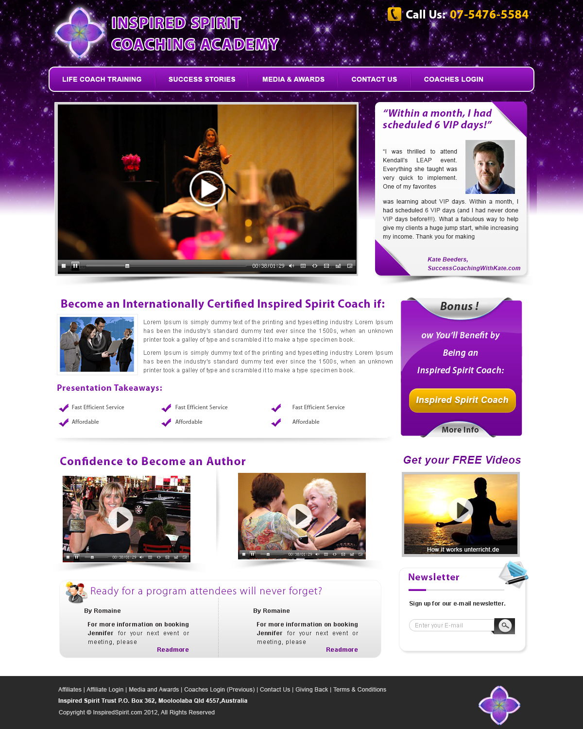 Web Design par webxvision pour Inspired Spirit | Design #1713866