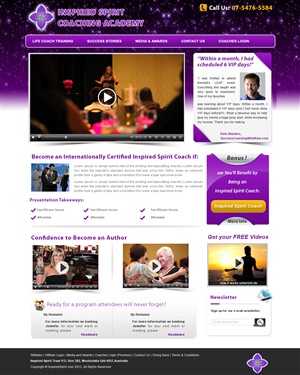 Web Design by webxvision for Inspired Spirit | Design: #1713866