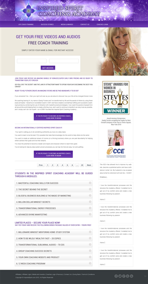 Web Design by pb for Inspired Spirit | Design: #1710203