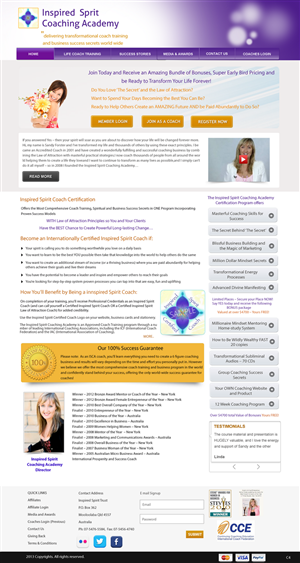 Web Design by pb for Inspired Spirit | Design: #1711859