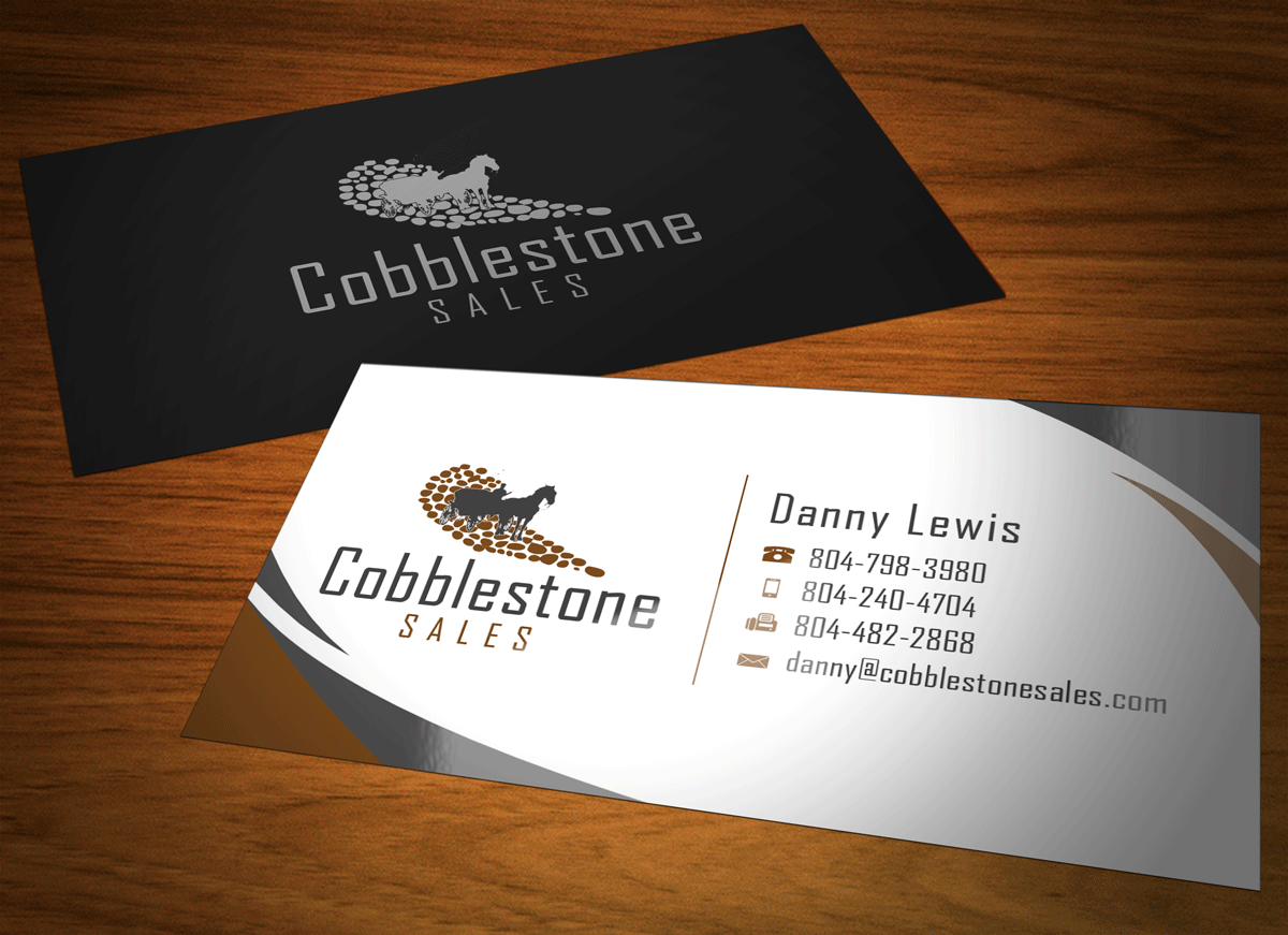Business Card Design by Riz' for Cobblestone Sales  | Design #6495631