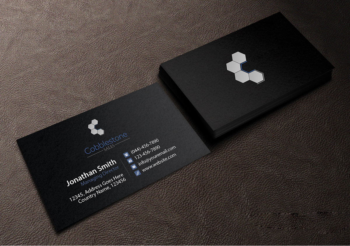 Design de Carte de Visite par Creations Box 2015 pour Cobblestone Sales  | Design #6524744