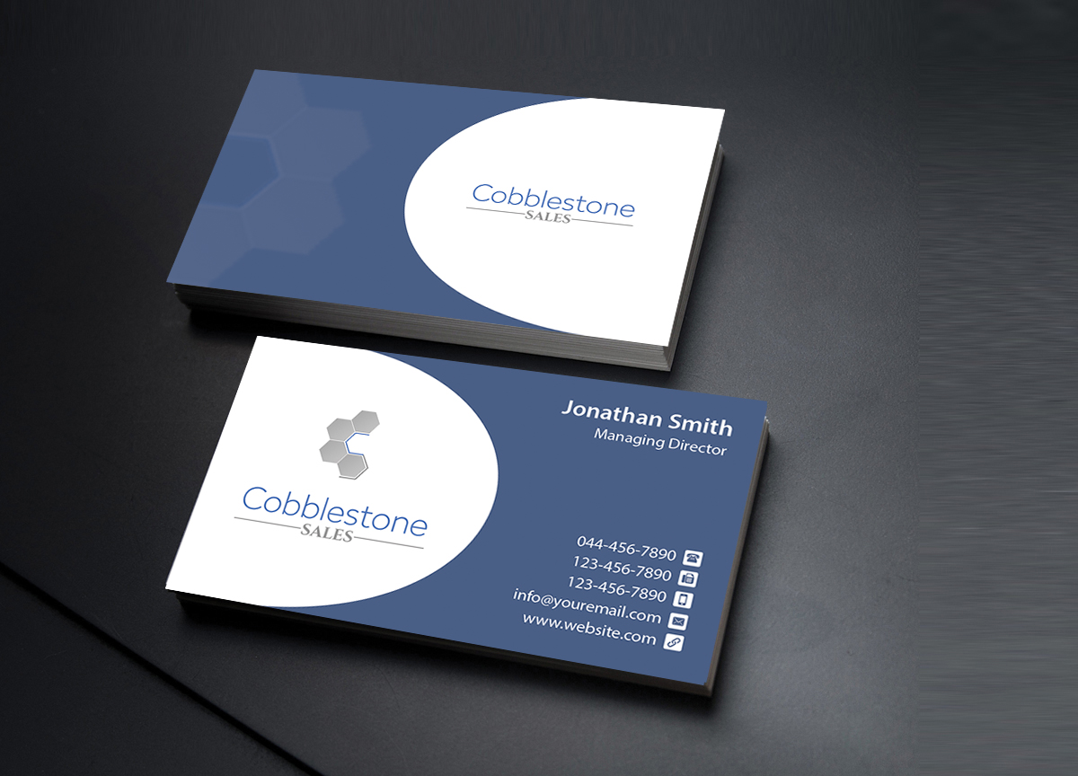 Design de Carte de Visite par Creations Box 2015 pour Cobblestone Sales  | Design #6524775