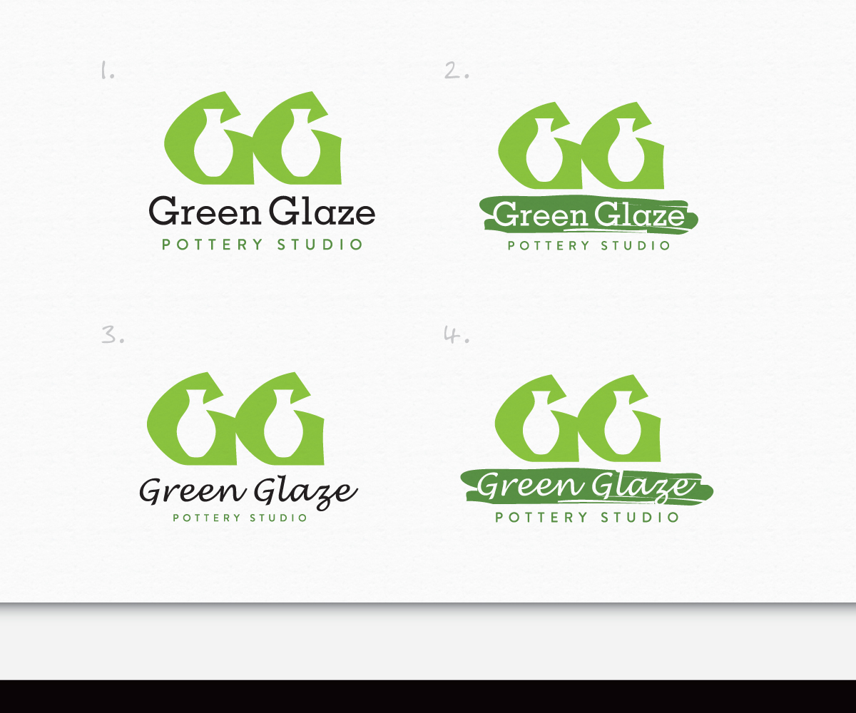 Logo Design by AD-X for Green Glaze Pottery Studio | Design #6543626