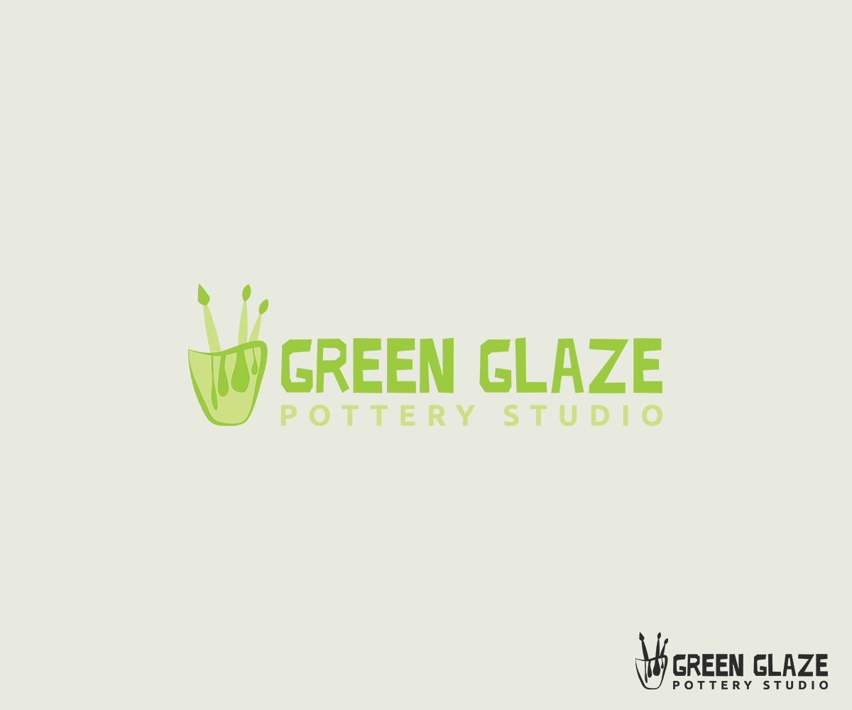 Logo-Design von Alaa für Green Glaze Pottery Studio | Design #6544889