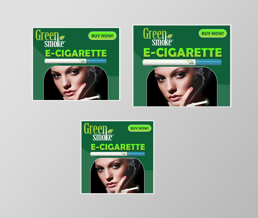 Banner Ad Design by Bubble GumMer for Green Smoke Inc | Design #1717987