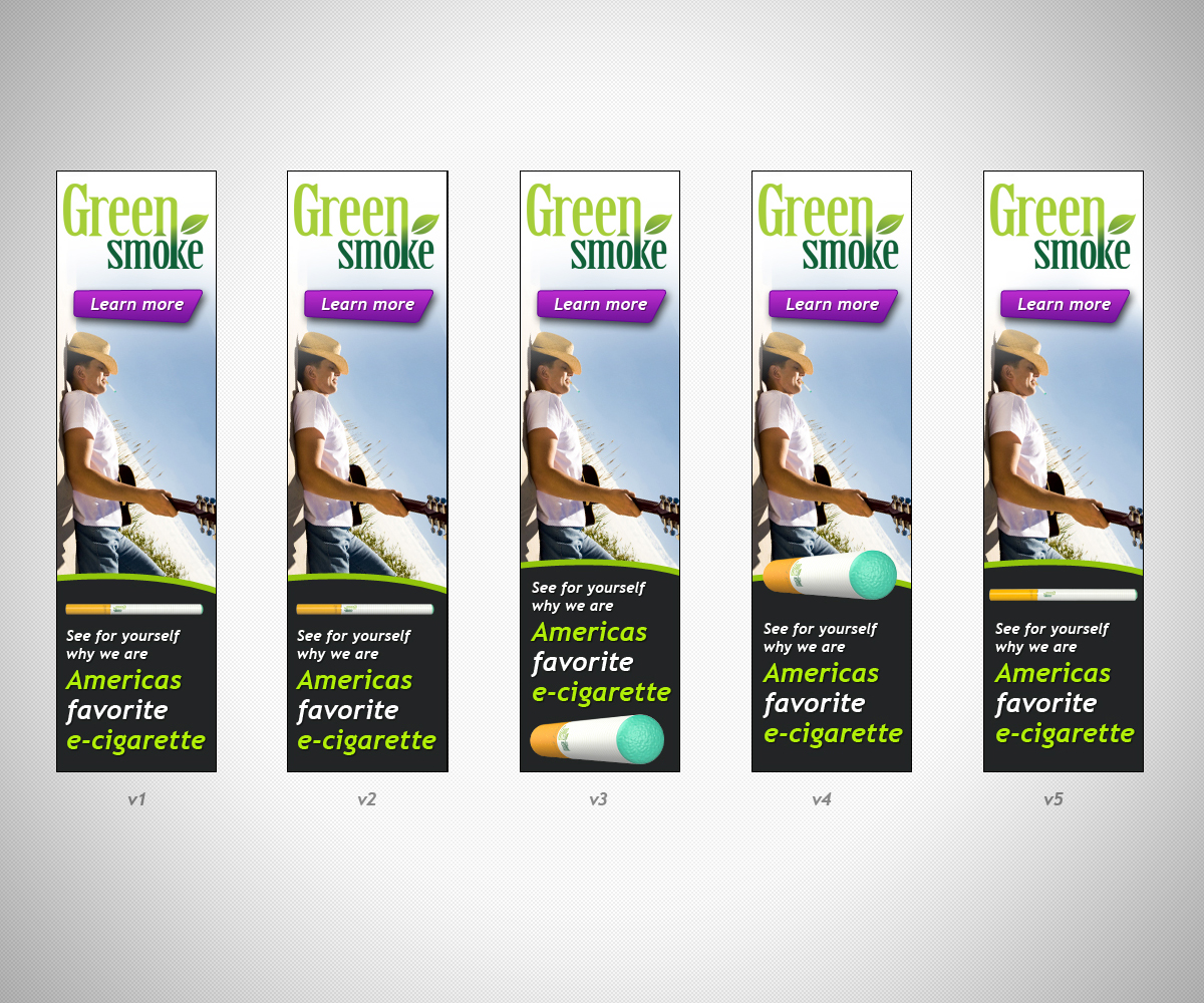 Banner Ad Design by neboica for Green Smoke Inc | Design #1715511