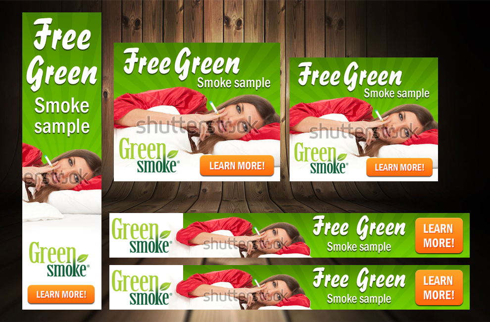 Banner Ad Design by MeMe Botrous for Green Smoke Inc | Design #1709675
