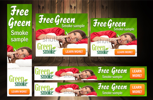 Banner Ad Design by MeMe Botrous for Green Smoke Inc | Design: #1709675