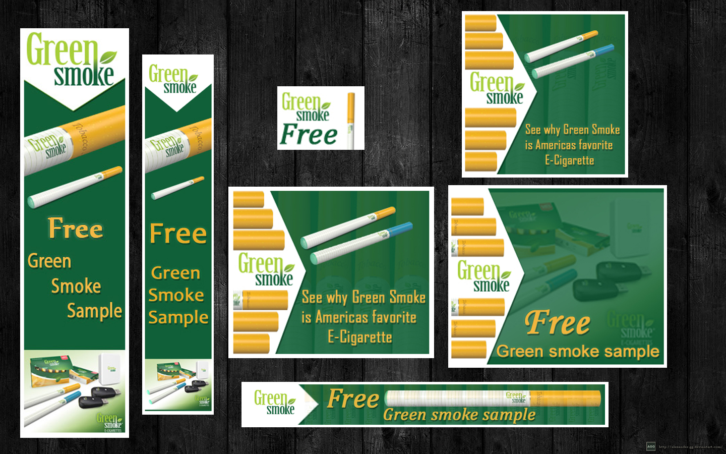 Banner Ad Design by Zeeshan900 for Green Smoke Inc | Design #1713884