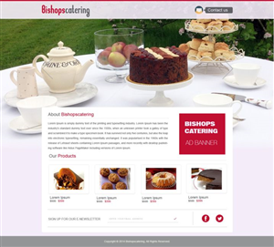 Web Design by Infobliz Technologies for Bishop''s Catering | Design #6518428