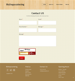 Web-Design von pb für Bishop''s Catering | Design: #6514426