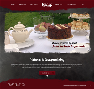 Web-Design von pb für Bishop''s Catering | Design: #6514449