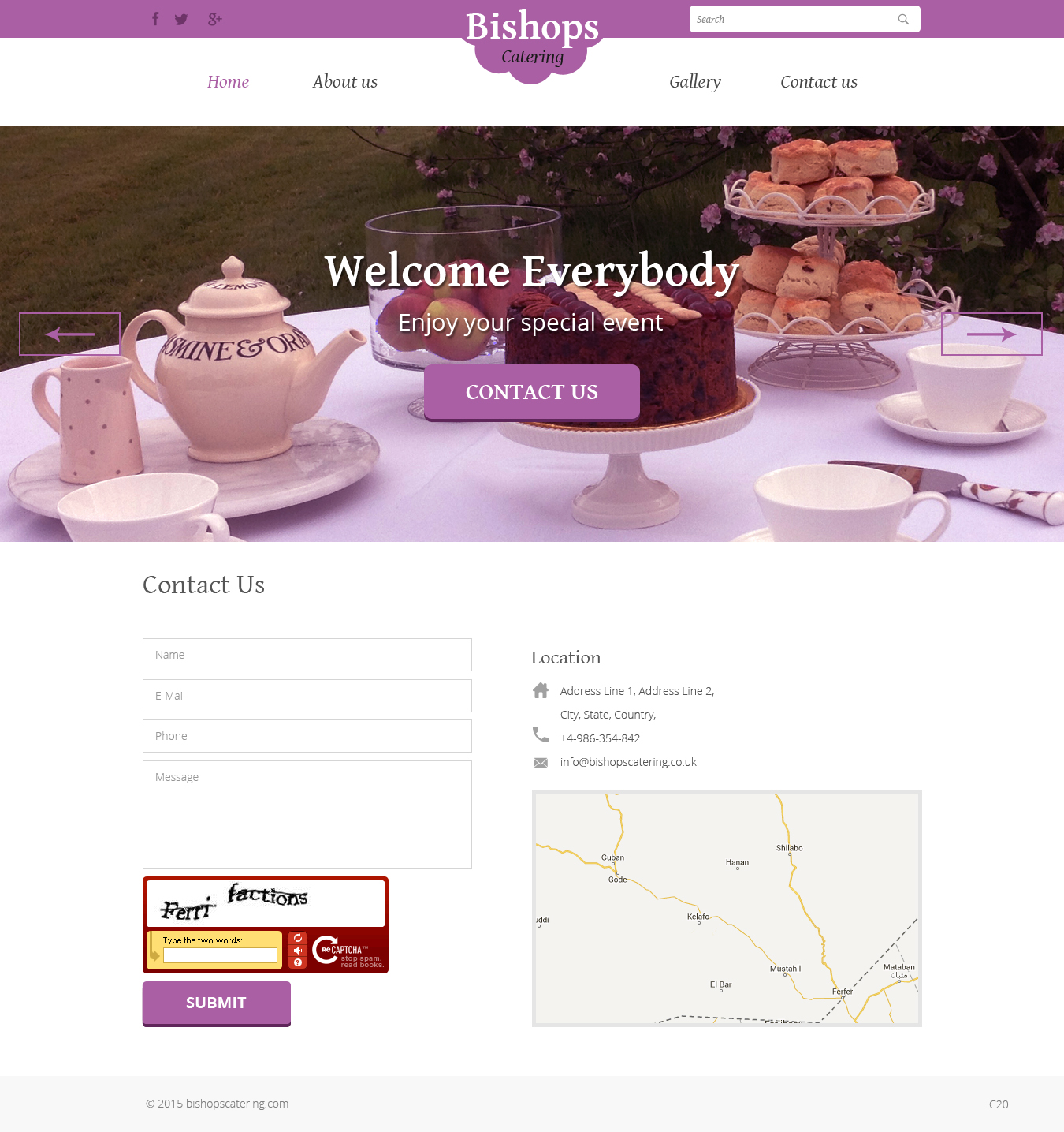 Web Design by pb for Bishop''s Catering | Design #6514490