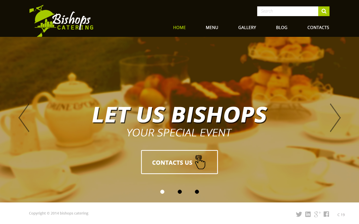 Web Design by pb for Bishop''s Catering | Design #6514501
